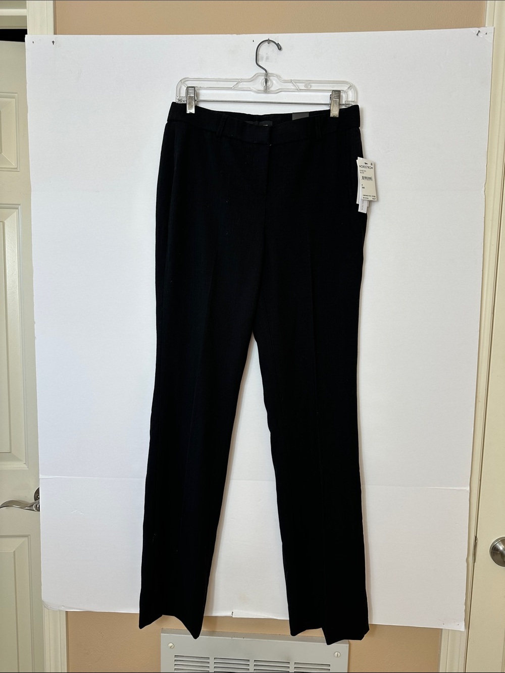 Amanda & Chelsea Black Straight-Leg Dress Pants